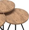 Satztisch Ølgod 3er Set Holzfarben [en. casa] Bild 5