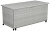 greemotion Polyrattan Ausziehbare Kissenbox, ca. 142 x 68 x 72/133 cm, Grau/braun Bild 2