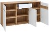 Kommode vito Clyde, Holzwerkstoff, Weiß, Holzfarben, 150 x 82 x 38 cm Bild 3