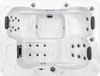 HOME DELUXE Outdoor Whirlpool WHITE MARBLE Nussbraun - 210 x 160 cm für 3 Personen Bild 2