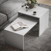 Couchtisch-Set Donat Weiß 100 x 48 cm ,2 Teile Vicco Bild 4