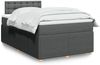 vidaXL Boxspringbett mit Matratze Dunkelgrau 120x190 cm Stoff 3287410 Bild 1