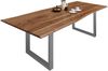 Esstisch Baumkante massiv Akazie natur 240 x 100 silber MILO 68278138 Bild 2