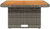 vidaXL Gartentisch Grau 80x80x71 cm Poly Rattan und Akazienholz 368270 Bild 5