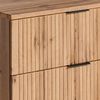 Waschtischunterschrank 60cm ADELAIDE-56 in Wotaneiche mit gerilllter Front, B/H/T ca. 60/57/46 cm Bild 5