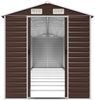 vidaXL Gerätehaus Braun 191x895x198 cm Verzinkter Stahl 3188273 Bild 5