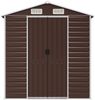 vidaXL Gerätehaus Braun 191x895x198 cm Verzinkter Stahl 3188273 Bild 4