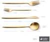 Karaca Besteck-Set Bella Besteck-Set 30tlg, 6 Personen, Edelstahl Tafelbesteck,Matte Gold (24-tlg), 6 Personen, 18/10 Edelstahl, bruchfest rostfrei Bild 2