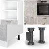 Küchenblock R-Line Beton/Weiß 180 cm ohne Arbeitsplatte Vicco Bild 5