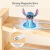 Todeco Toniebox Regal aus Holz, Magnetische Aufbewahrung für 30-40 Tonie Figuren, Verstärkte Magnetleisten, Seitenhaken, Freistehende Regale, Kinderregal für Mädchen & Jungen, Hausförmiger Bild 4