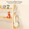 Todeco Toniebox Regal aus Holz, Magnetische Aufbewahrung für 30-40 Tonie Figuren, Verstärkte Magnetleisten, Seitenhaken, Freistehende Regale, Kinderregal für Mädchen & Jungen, Hausförmiger Bild 5