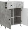 vidaXL Sideboard Betongrau 66 x 34,5 x 90 cm Holzwerkstoff 895558 Bild 3