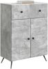 vidaXL Sideboard Betongrau 66 x 34,5 x 90 cm Holzwerkstoff 895558 Bild 2