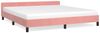 vidaXL Bettgestell mit Kopfteil ohne Matratze Rosa 180x200 cm Samt 347590 Bild 2