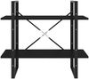vidaXL Bücherregal 2 Fächer Schwarz 80x30x70 cm Holzwerkstoff 806448 Bild 4