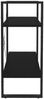 vidaXL Bücherregal 2 Fächer Schwarz 80x30x70 cm Holzwerkstoff 806448 Bild 5