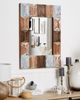 Wandspiegel Holz bunt rechteckig 63x90 cm HIZOTE Bild 3