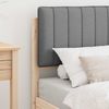 vidaXL Bettgestell mit gepolstertem Kopfteil Hellgrau 75 x 190 cm 877809 Bild 3