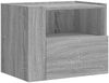 vidaXL Wand-Nachttisch Grau Sonoma 45x30x35 cm 848321 Bild 2