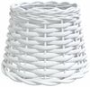 vidaXL Lampenschirm Weiß Ø20x15 cm Korbweide 364365 Bild 2
