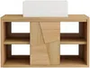 Vente-unique - SUMBAWA Waschbeckenmöbel Holz, Platte Beige - B 50 cm x H 45 cm x L 80 cm Bild 2