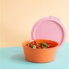 Koziol Schale 1,3l mit Deckel Nora Box strong coral/sweet pink Bild 2