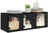 vidaXL Wandschrank Schwarz Eichen-Optik 102 x 37 x 35 cm Holzwerkstoff 882921 Bild 3