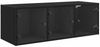 vidaXL Wandschrank Schwarz Eichen-Optik 102 x 37 x 35 cm Holzwerkstoff 882921 Bild 2