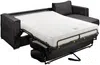 Vente-unique - LORETO Sofa SamtStoff Grau - B 223 cm152 cm x H 90 cm x L 278 cm Bild 3