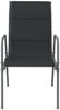 vidaXL Gartenstühle 6 Stk. Stahl und Textilene Schwarz 316822 Bild 3