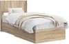 vidaXL Bettgestell mit Stauraum und Kopfteil Sonoma-Eiche 100x200 cm 3414501 Bild 2