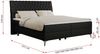 Boxspringbett mit 2 Bettkästen Matratze und Topper - MILEN - 160x200cm - Schwarz Kunstleder - H3 Bild 5