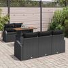 vidaXL Garten-Sofa-Set mit Speicher 6 pcs Schwarz Poly Rattan 3358263 Bild 3