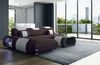 Stoffsofa Rimini L-Form – Modern und Bequem - Strukturstoff - Graubraun-Weiß - Links Bild 2