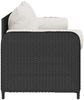 vidaXL Gartensofa mit Kissen 3-Sitzer Schwarz Poly Rattan 4104172 Bild 5