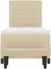 vidaXL Boxspringbett mit Kopfteil Creme 80 x 200 cm Stoff 3343951 Bild 2