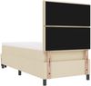 vidaXL Boxspringbett mit Kopfteil Creme 80 x 200 cm Stoff 3343951 Bild 4