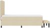 vidaXL Boxspringbett mit Kopfteil Creme 80 x 200 cm Stoff 3343951 Bild 3