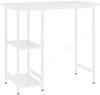 vidaXL Computertisch Weiß 80x40x72 cm MDF und Metall 20555 Bild 5