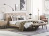 Bett 'ESSONNE' Kunstleder Lattenrost Beige 160x200 cm Bild 3