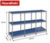 Floordirekt Sideboard Metall Concept Epure MK-018, Standregal Lowboard (Standregal Lowboard), verchromtes Metallgestell, 3 Ablagen, B116×T40×H82 cm Bild 2