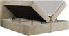 Boxspringbett, Doppelbett Matratze und Topper, Polsterbett - CENTOS - 120x200cm - Beige Velours - H4 Bild 4
