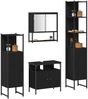 vidaXL Badezimmermöbel-Set 4 pcs Schwarz Eichen-Optik Holzwerkstoff 3334408 Bild 3