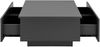 Couchtisch Kagiso 95x60x31 cm mit 4 Schubladen Matt Dunkelgrau en. casa Bild 3