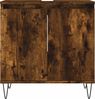 vidaXL Badschrank Räuchereiche 58x33x60 cm Holzwerkstoff 831585 Bild 4