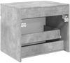 vidaXL Wandmontierter Badezimmerschrank Betongrau 59 x 44,5 x 50 cm 890635 Bild 5