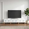 vidaXL TV-Schränk Hochglanz Weiß 147 x 34,5 x 30 cm Holzwerkstoff 894249 Bild 4