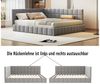 Flieks Polsterbett, Samt Daybett Tagesbett Schlafsofa 160x200cm mit Lattenrost Bild 3