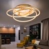 LED Deckenleuchte, gold, Ring Design, Alu, D 50 cm Bild 4