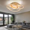LED Deckenleuchte, gold, Ring Design, Alu, D 50 cm Bild 2